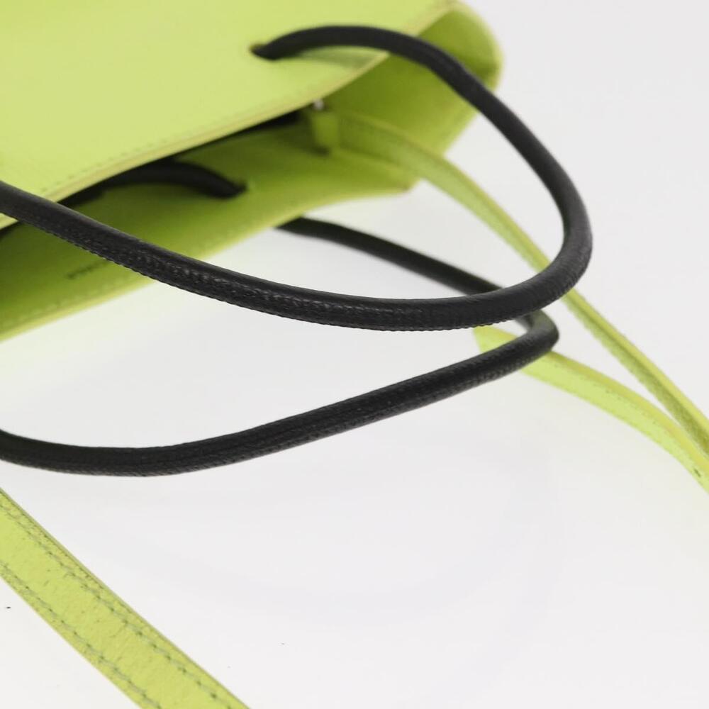 BALENCIAGA Tote Bag Leather 2way Yellow 572411 Auth bs31818 - Picture 7 of 16